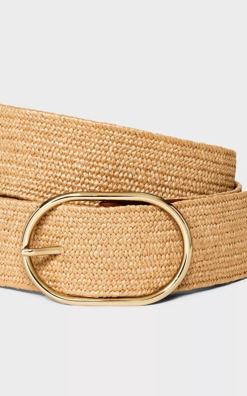 Women’s Stretch Straw Belt