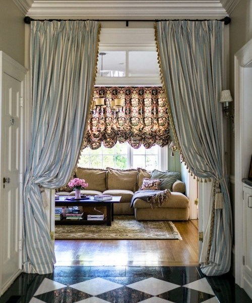 Add some drama with curtains