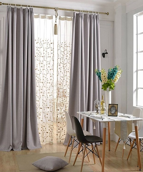 Bright, modern curtains for the living room